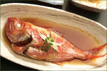 鯛の兜（かぶと）煮定食